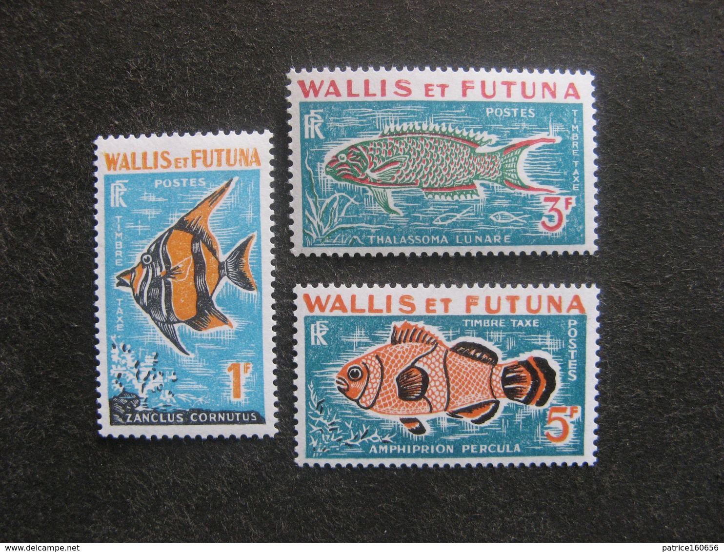 Wallis Et Futuna: TB  Série Taxe N° 37a Au N° 39a, Neufs XX. - Timbres-taxe