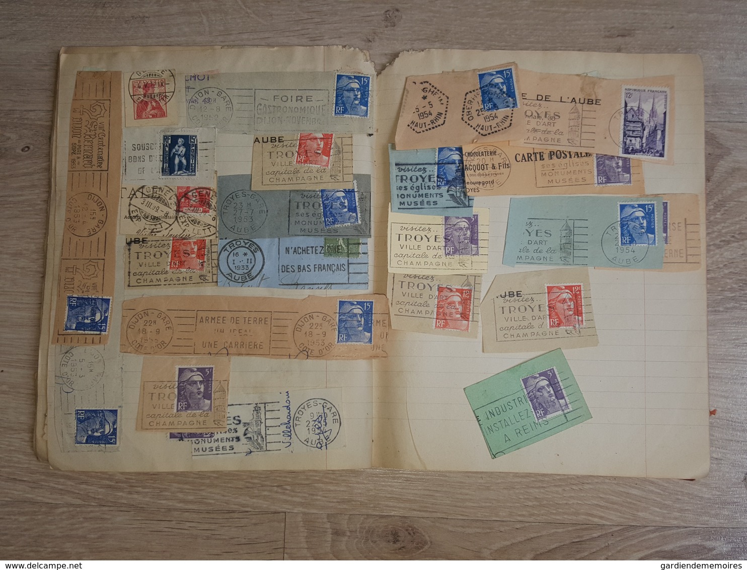 France - Accumulation de Flamme (Fragments), Pub, EMA, Vignette, Entier, Temporaire, Levant, Marianne, Semeuse, Ticket