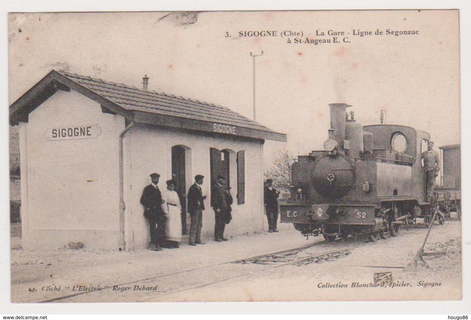 Sigogne, La Gare, Ligne Segonzac-Saint Angeau - Autres & Non Classés