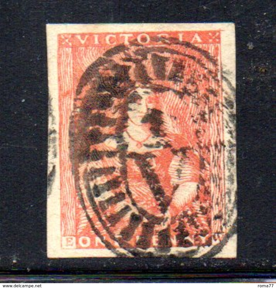 APR214 - VICTORIA 1850 , Vittoria 1 Penny  Usato  (2380A) . - Used Stamps