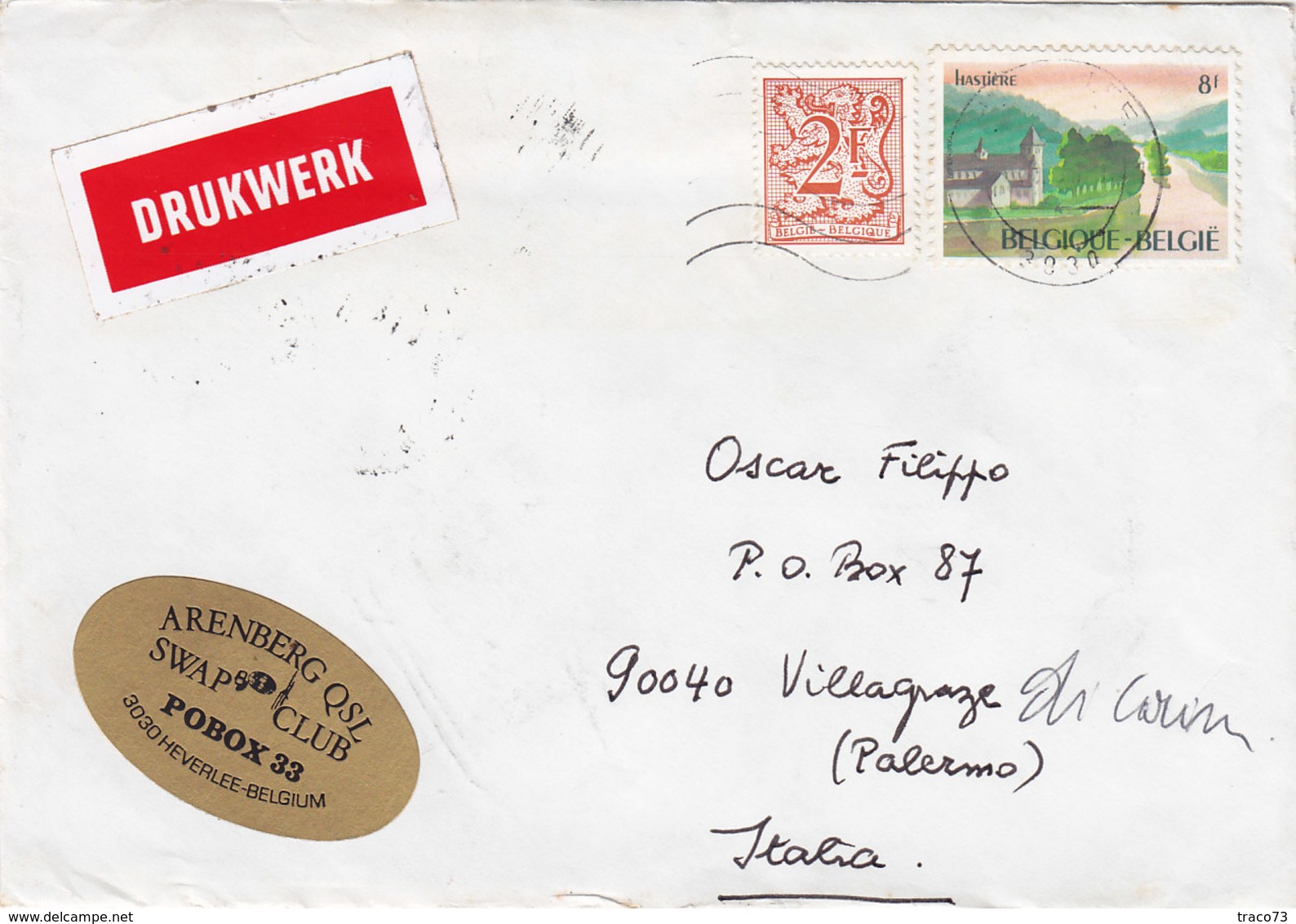 BELGIO  /   ITALIA - Cover _ Lettera - Storia Postale