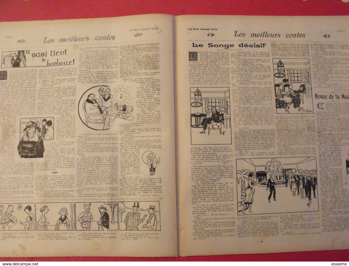 Le Petit Journal Illustré 27 Mars 1921. Hydravion Caproni Mistinguett Invention De La TSF Branly Marconi Meurtre Dato - 1900 - 1949