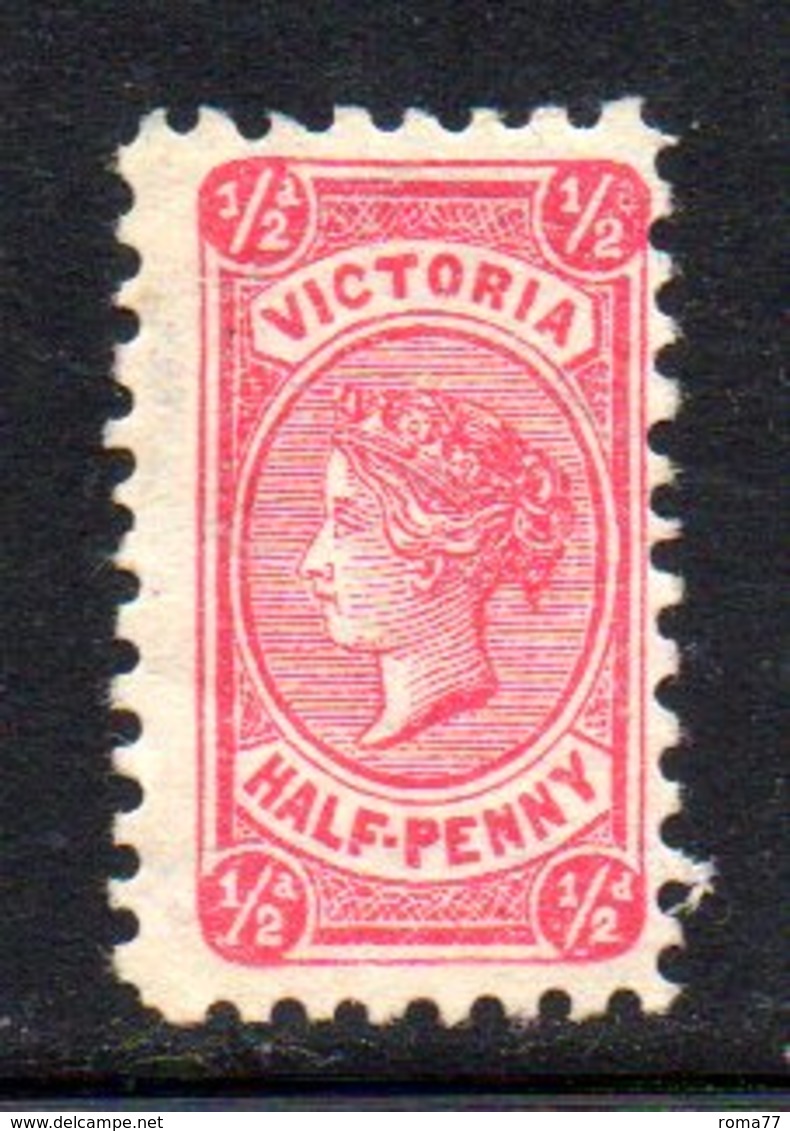 APR224 - VICTORIA 1874 , Vittoria 1/2 Penny Yvert N. 71 Nuovi *  : Tre Nuance  (2380A) . - Nuovi