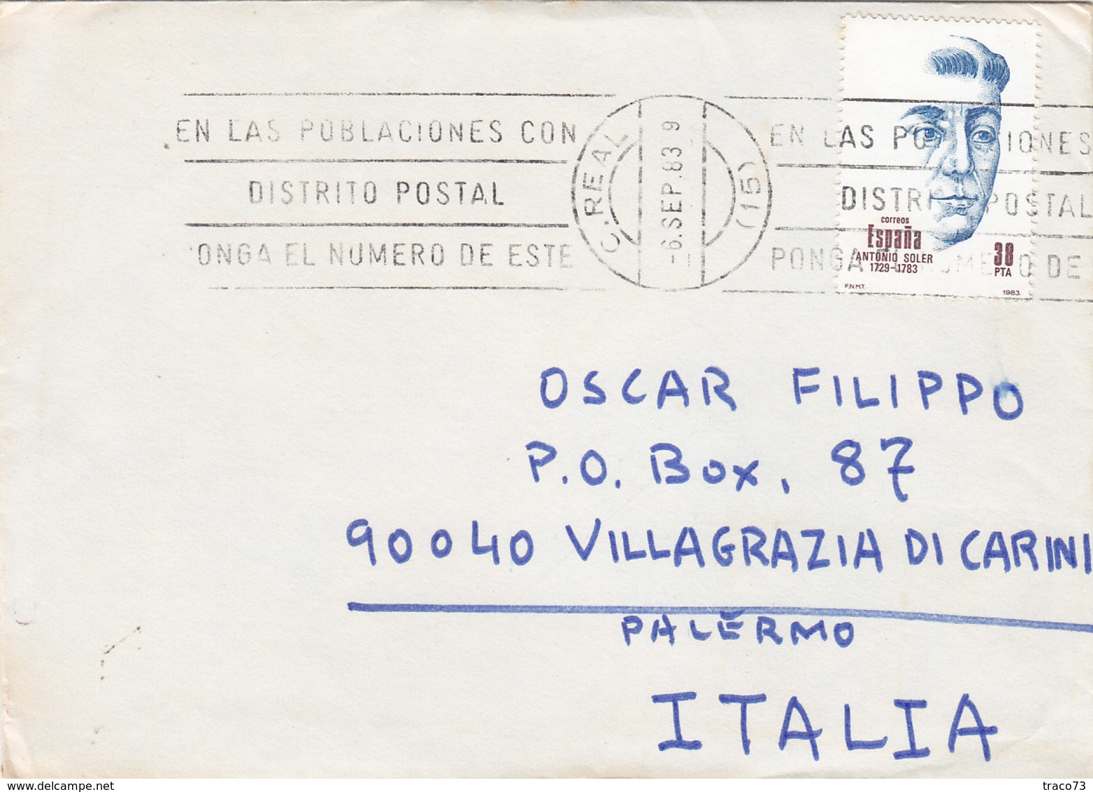 SPAGNA  /   ITALIA - Cover _ Lettera - Lettres & Documents