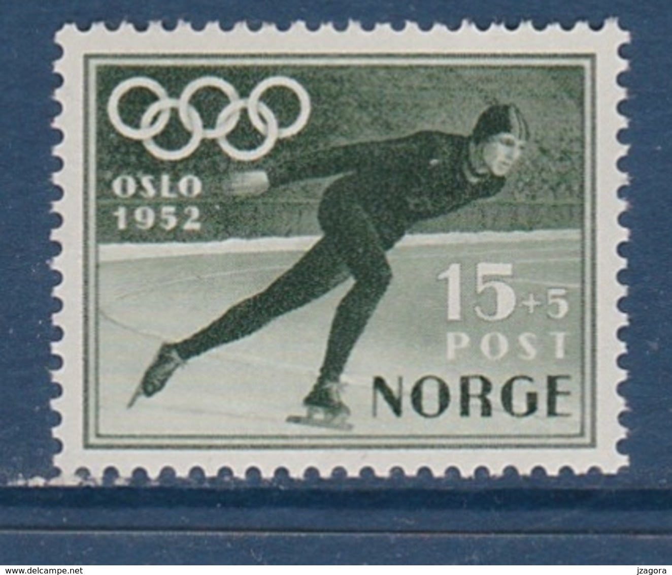 SPEED SKATING EISSCHENELTLAUF OLYMPIC GAMES OSLO 1952 MLH  MI 372 - Winter 1952: Oslo