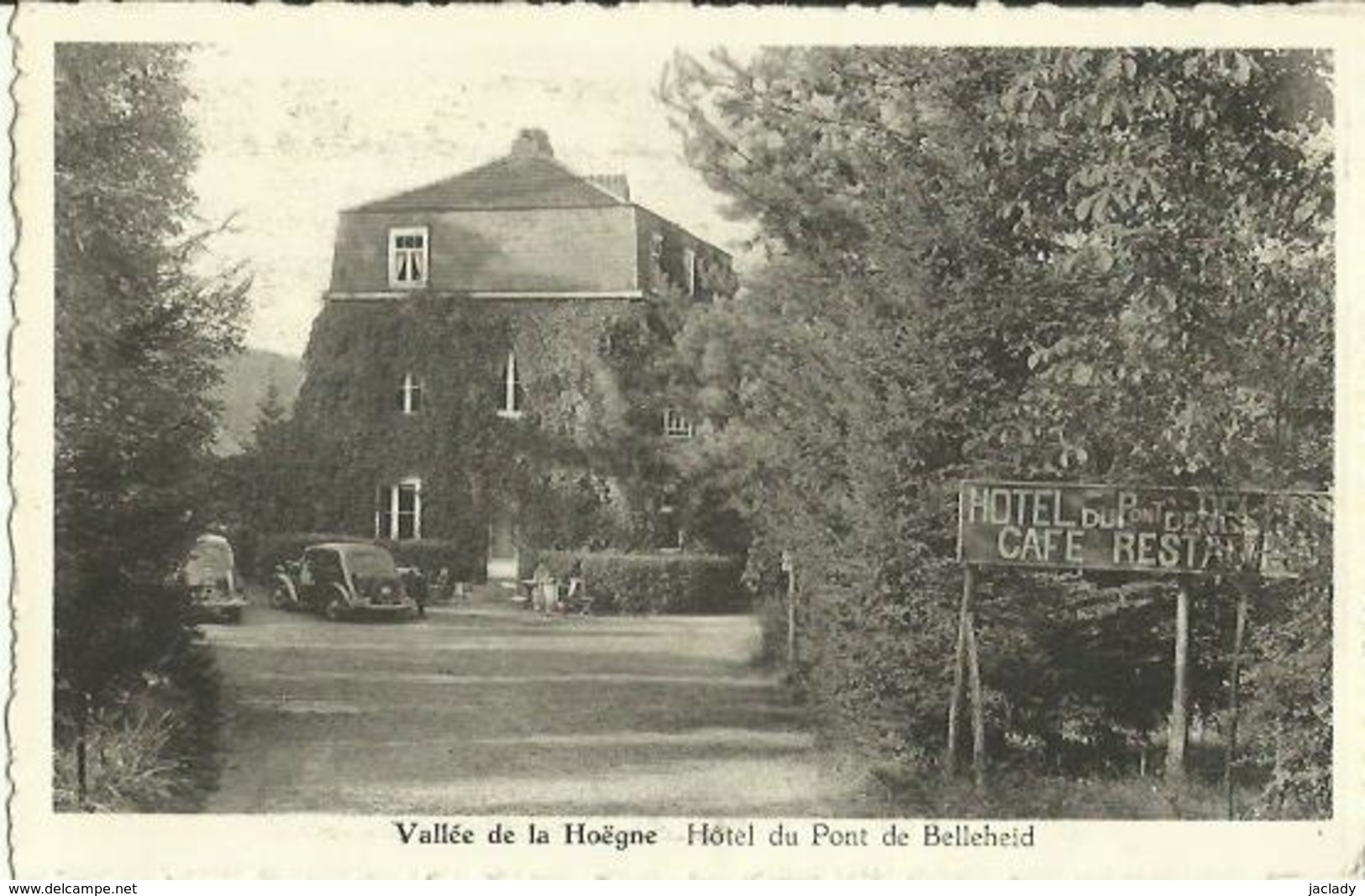Vallée De La  Hoëgne -- Hôtel Du Pont  De  Belleheid.       (2 Scans) - Spa