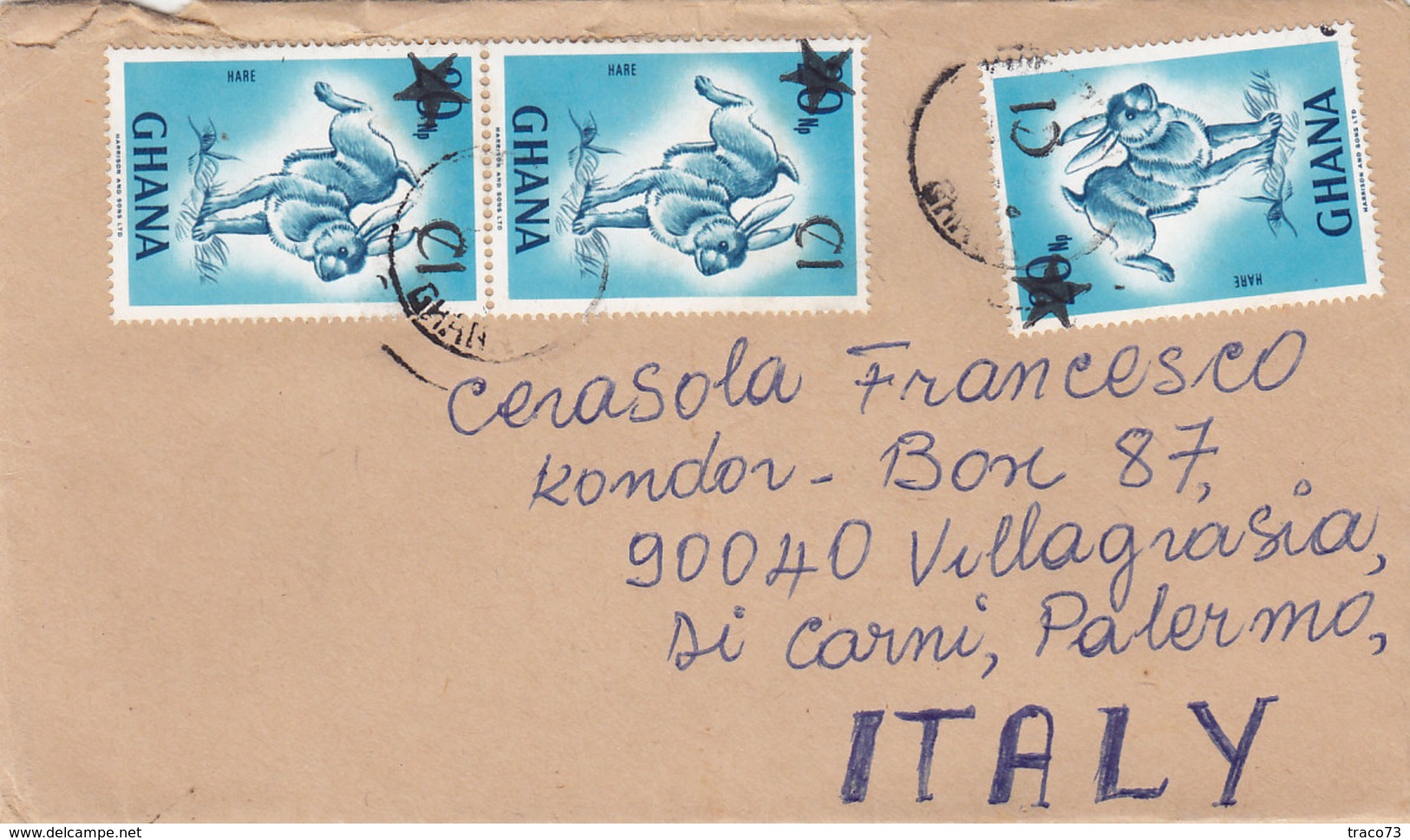 GHANA /  ITALIA -  Cover _ Lettera - Ghana (1957-...)