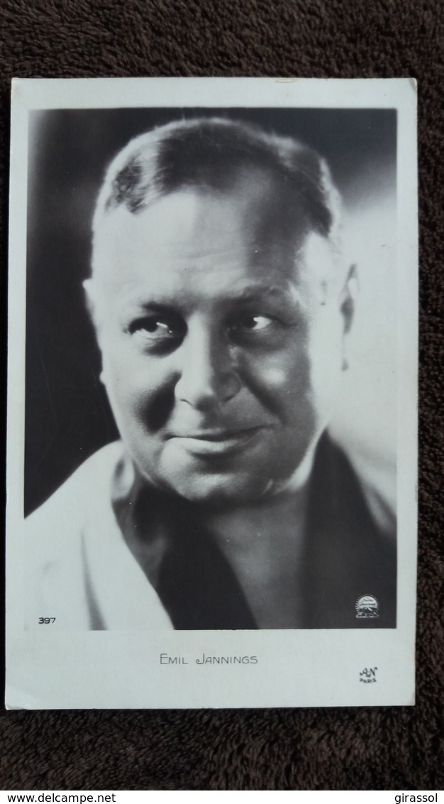 CPA EMIL JANNINGS  ACTEUR FILM CINEMA PARAMOUNT A N PARIS NOYER - Actors