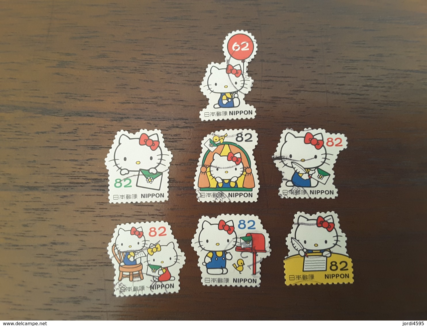 Japan Used 2018 Greetings Stamps - Hello Kitty Lot - Usados