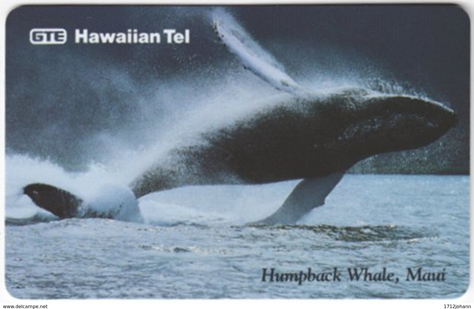 HAWAII A-015 Prepaid GTE - Animal, Sea Life, Whale - Used - Hawaii