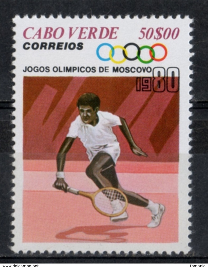 Capo Verde Cape Verde 1980 - Giochi Olimpici Mosca Olympic Games Moscow Tennis MNH ** - Tenis