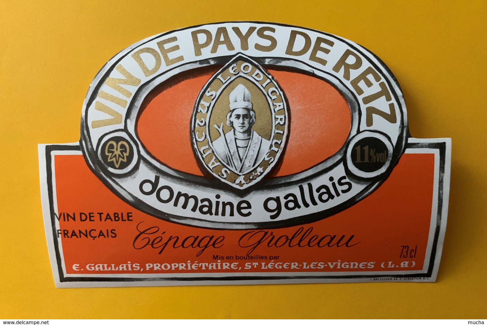 10263 - Vin De Pays De Retz Domaine Gallais Cépage Grolleau - Blancs
