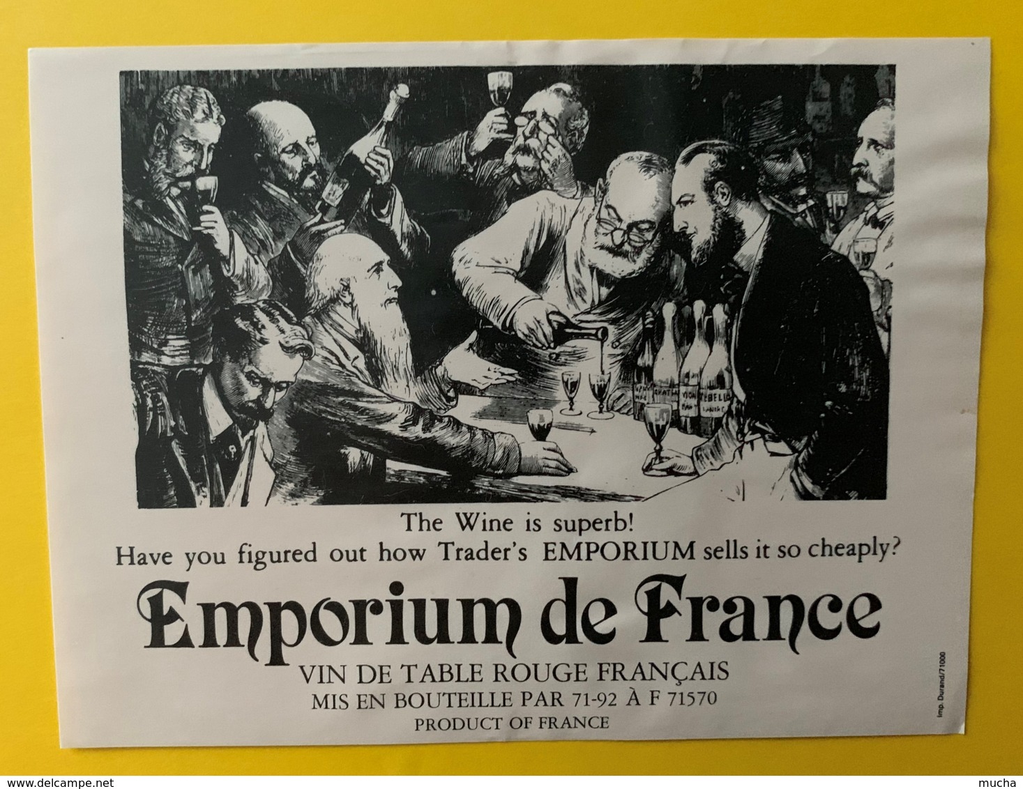 10265 - Emporium De France 2 étiquettes - Autres & Non Classés