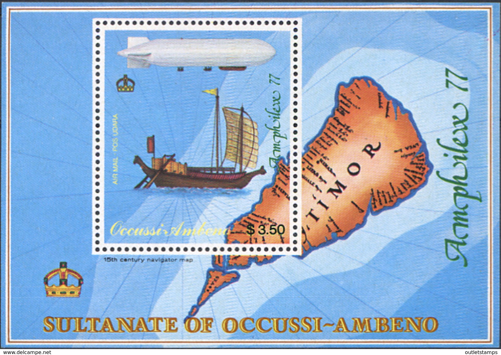 Ref. 232979 * NEW *  - OCUSSI-AMBENO . 1977. AMPHILEX-77. AMPHILEX-77 - Timor Oriental