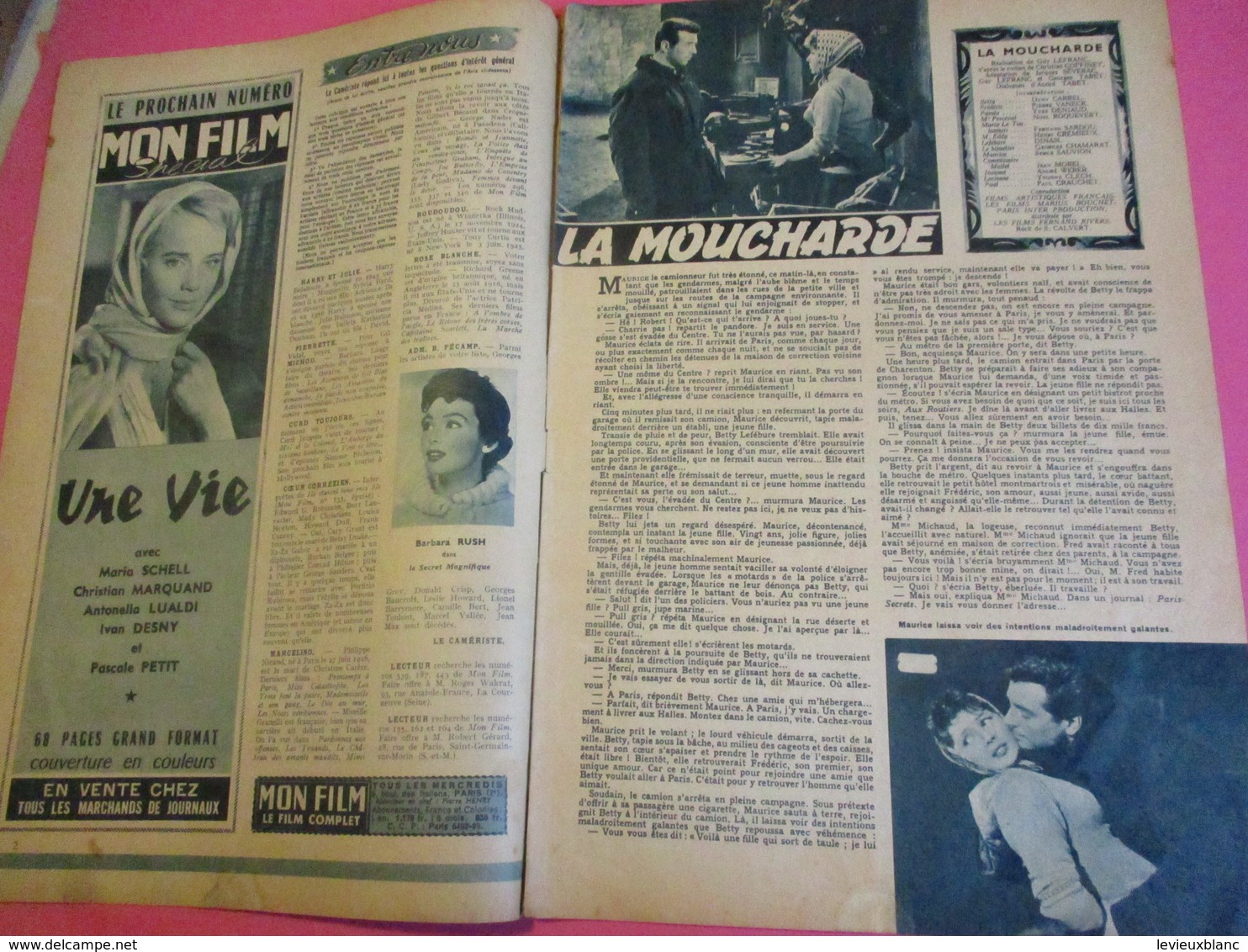 Cinéma/Revue/Le Film Complet/"La Moucharde"/Dany CARREL, Pierre VANECK/Films Artistiques Fr/1958   CIN89 - Altri & Non Classificati