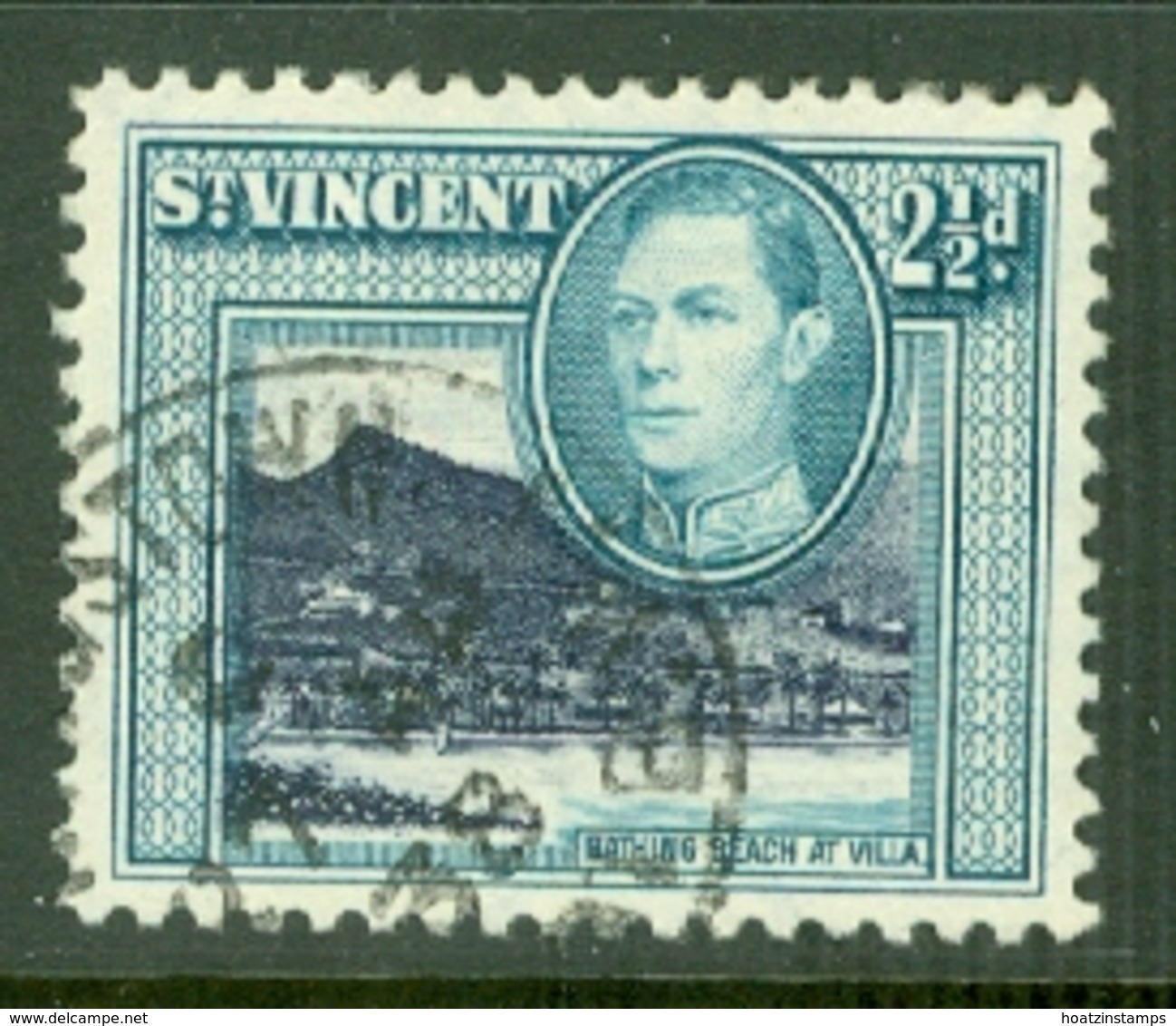 St Vincent: 1938/47   KGVI    SG153     2½d   Blue-black & Blue-green   Used - St.Vincent (...-1979)