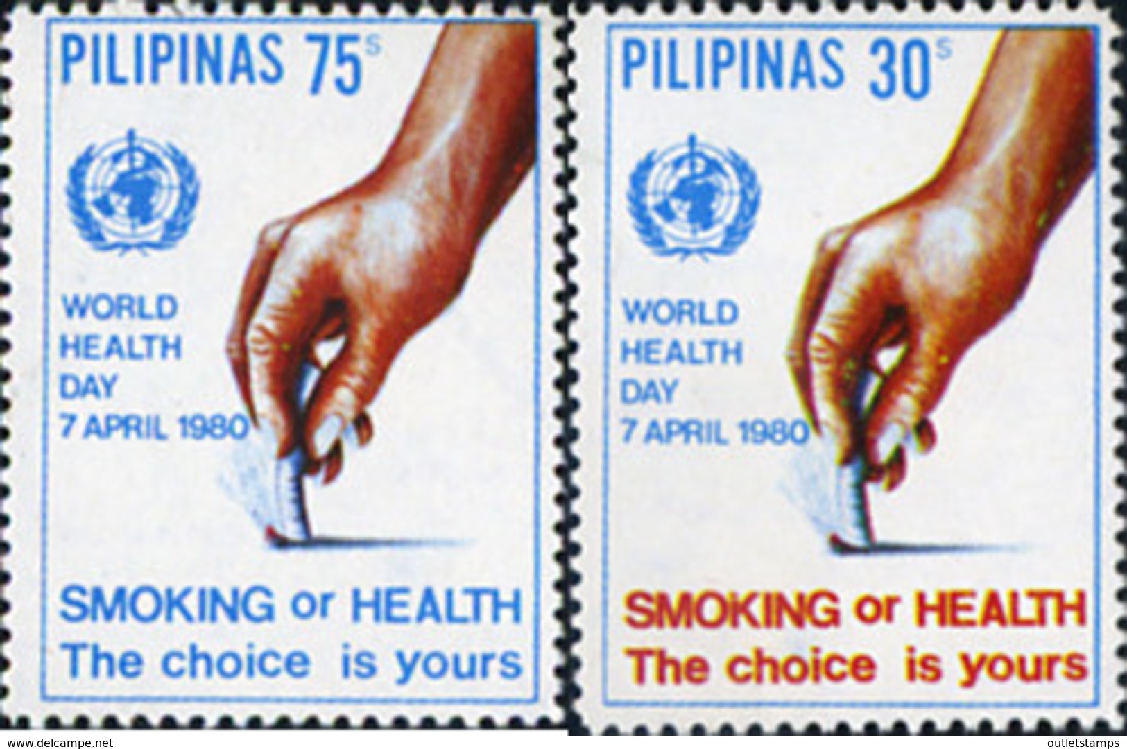Ref. 313258 * NEW *  - PHILIPPINES . 1980. DIA MUNDIAL CONTRA EL TABACO - Philippinen