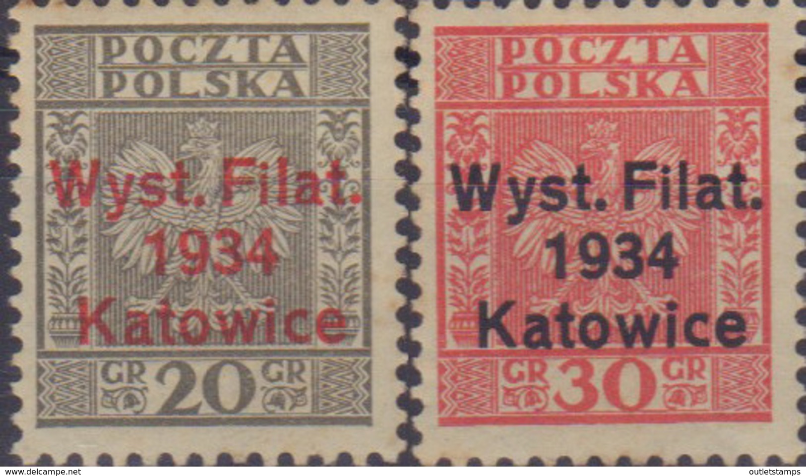 Ref. 165490 * NEW *  - POLAND . 1934. EXPOSICION FILATELICA DE KATOWICE - Nuevos