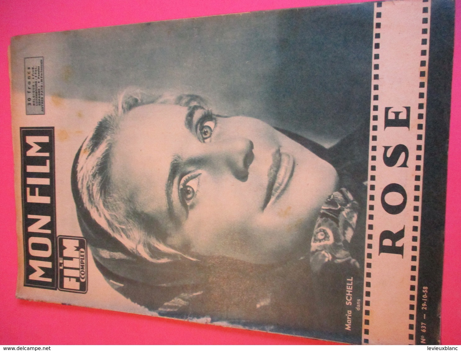 Cinéma/Revue/Le Film Complet/ROSE"/Maria SCHELL, Raf VALLONE/Bavaria Filmkunst/ STAUDTE/Dana Wynter/1958   CIN91 - Andere & Zonder Classificatie