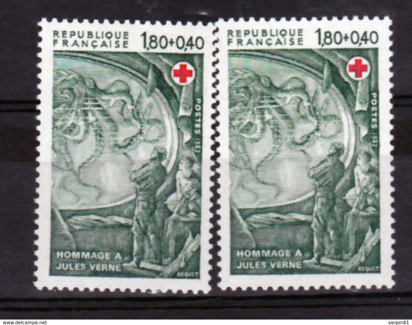 France 2248 B Variété Gomme Tropicale  Et Normal Peu Visible Sur Scan Neuf ** TB MNH Sin Charnela Cote 30 - Neufs