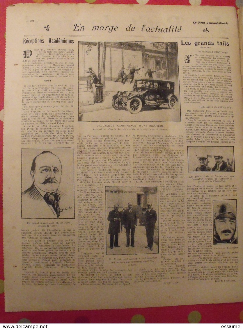 Le Petit Journal Illustré 26 Juin 1921. Boxe Georges Carpentier Jack Dempsey. Sabotages Voies Ferrées Paquebot - 1900 - 1949