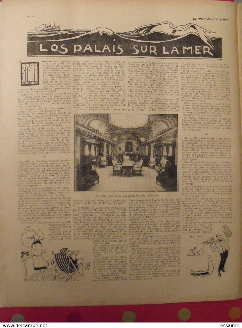 Le Petit Journal Illustré 26 Juin 1921. Boxe Georges Carpentier Jack Dempsey. Sabotages Voies Ferrées Paquebot - 1900 - 1949