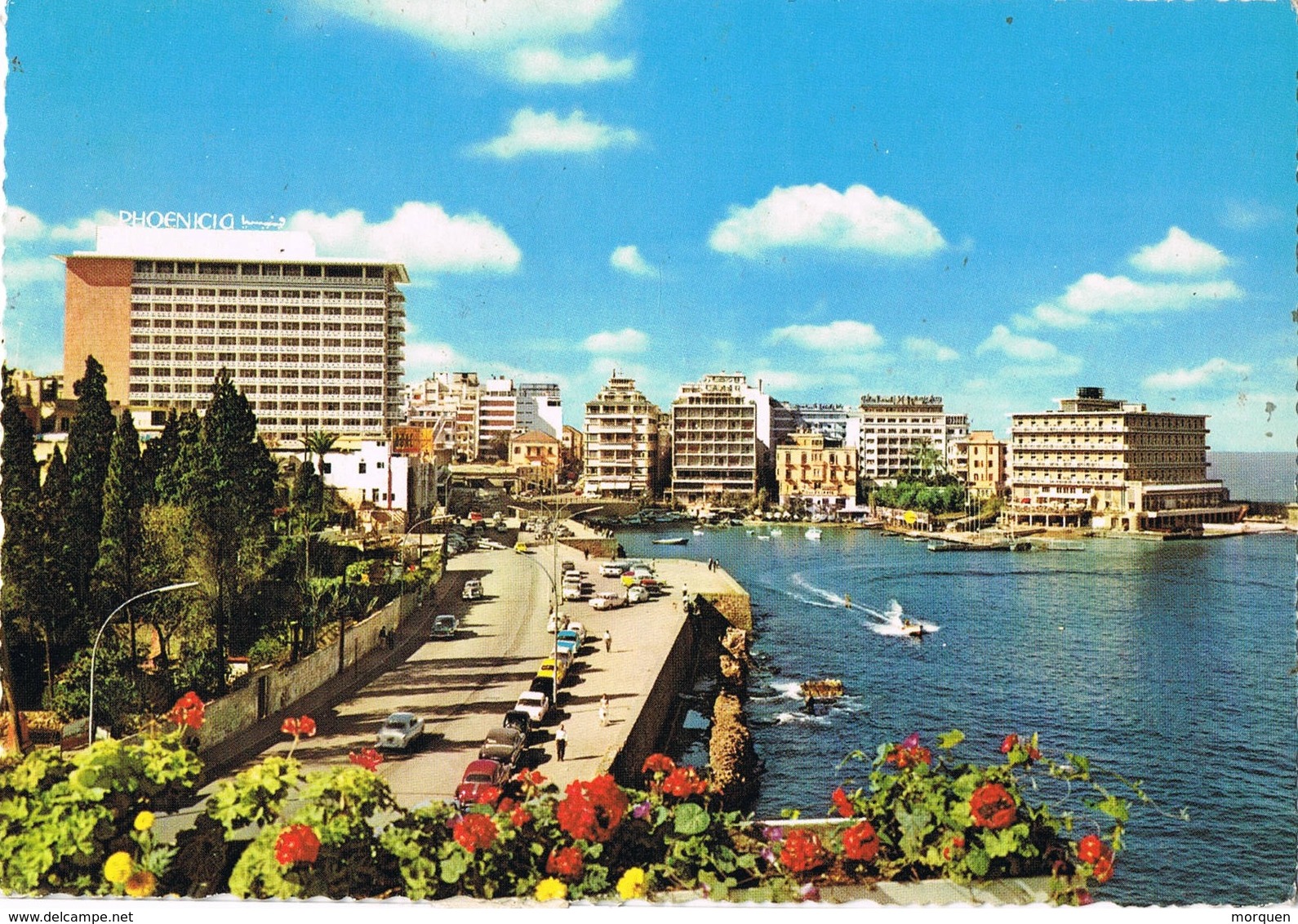 32269. Postal Aerea BEYROUTH (Libano) 1964 A Barcelona. Grands Hotels Riviera Libanesa - Líbano