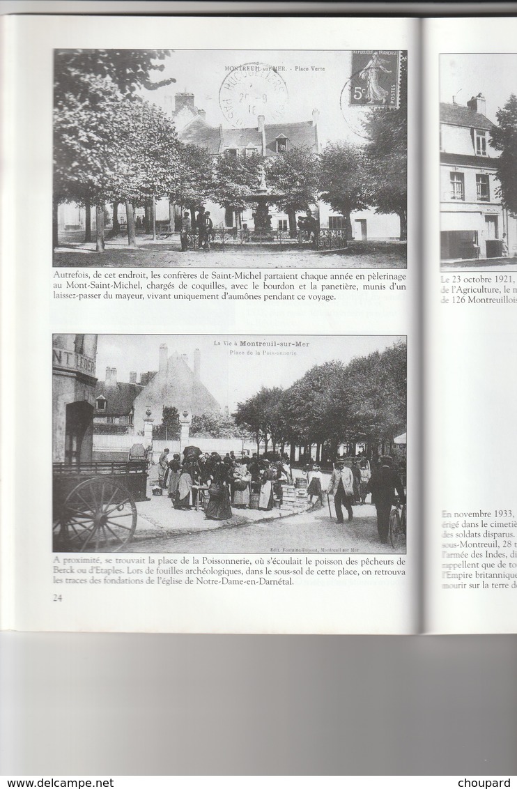 62 -Trés Beau Livre De 128 Pages  MEMOIRE EN IMAGES   De La Ville De MONTREUIL SUR MER  De Roland André - Autres & Non Classés