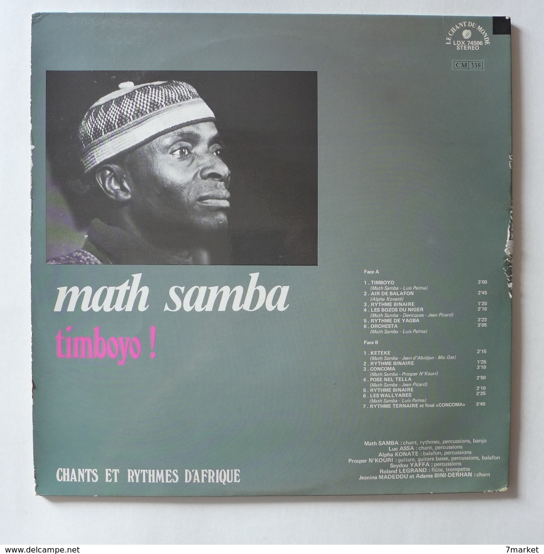 LP/ Math Samba - Timboyo ! Chants Et Rythmes D'Afrique - World Music