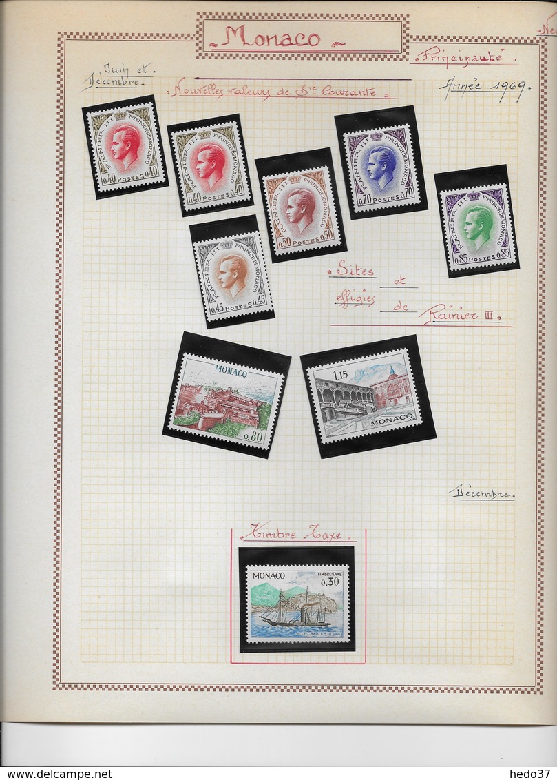 Monaco - Collection Vendue Page Par Page - Timbres Neufs ** Sans Charnière - TB - Collezioni & Lotti