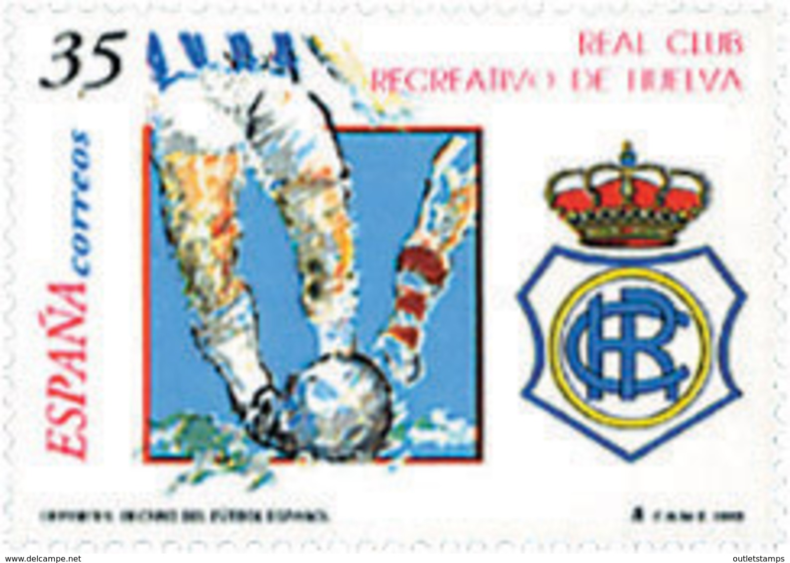 Ref. 83152 * NEW *  - SPAIN . 1999. ROYAL CLUB "RECREATIVO DE HUELVA". REAL CLUB RECREATIVO DE HUELVA - Ungebraucht