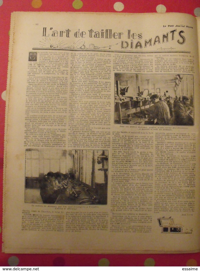 Le Petit Journal Illustré 30 Octobre 1921.habitations Insalubres Tuberculose Paris Espagnols Au Maroc Aman - 1900 - 1949