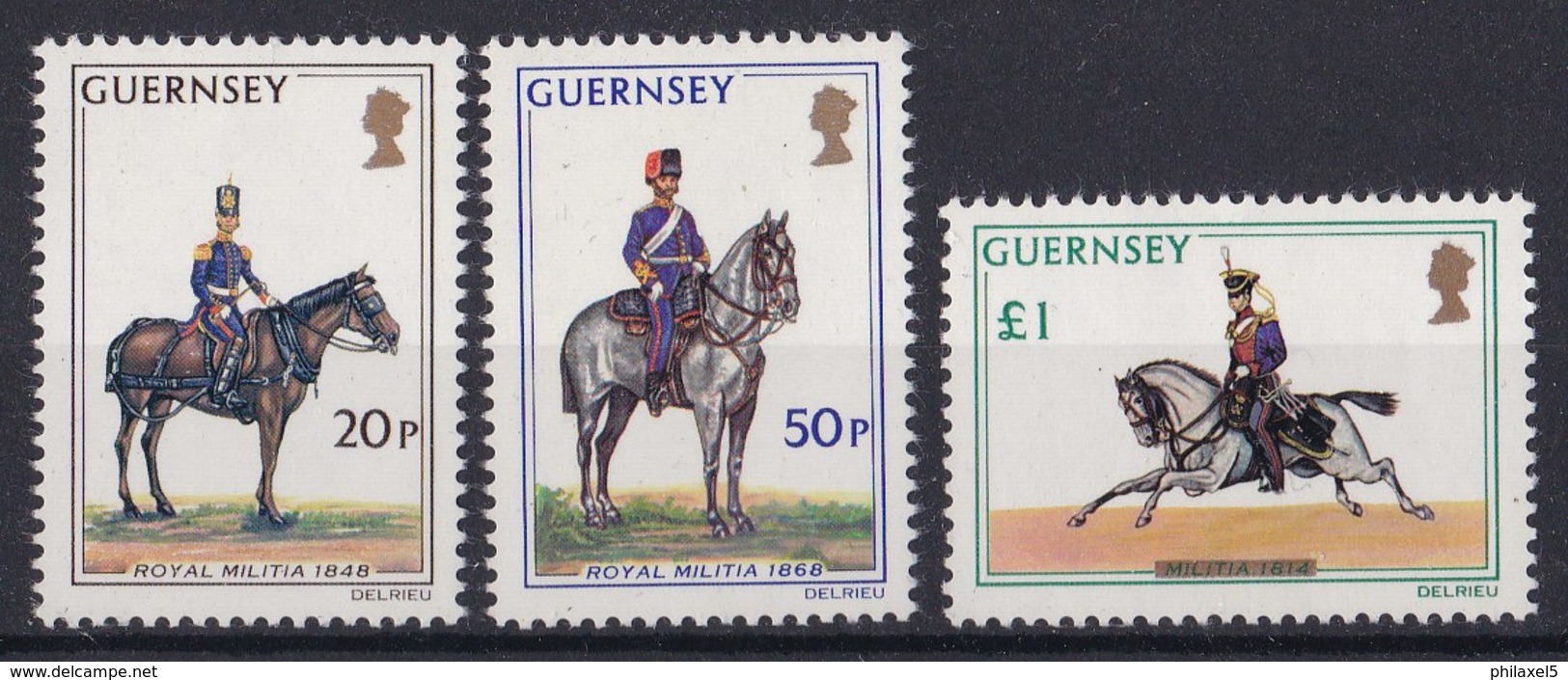 Guernsey - Freimarken: Militäruniformen - MNH M 118-120 - Guernsey