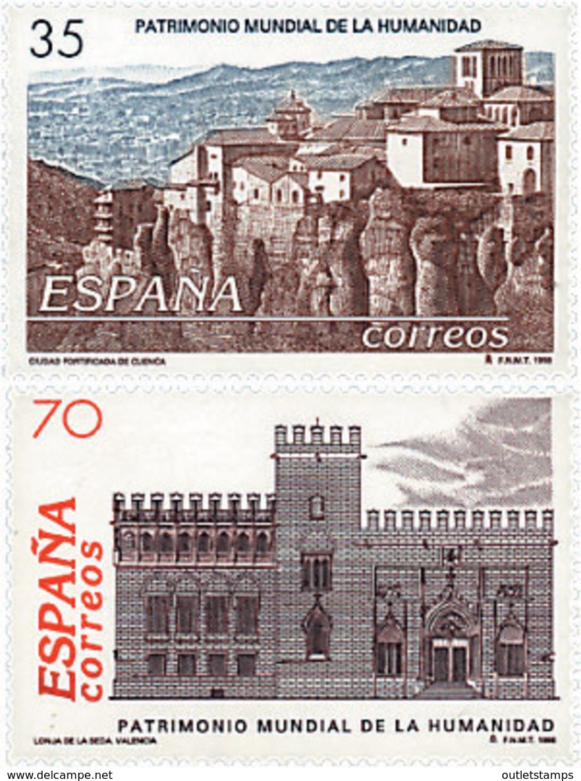 Ref. 83199 * NEW *  - SPAIN . 1998. HUMANITY WORLD HERITAGE. PATRIMONIO MUNDIAL DE LA HUMANIDAD - Ongebruikt