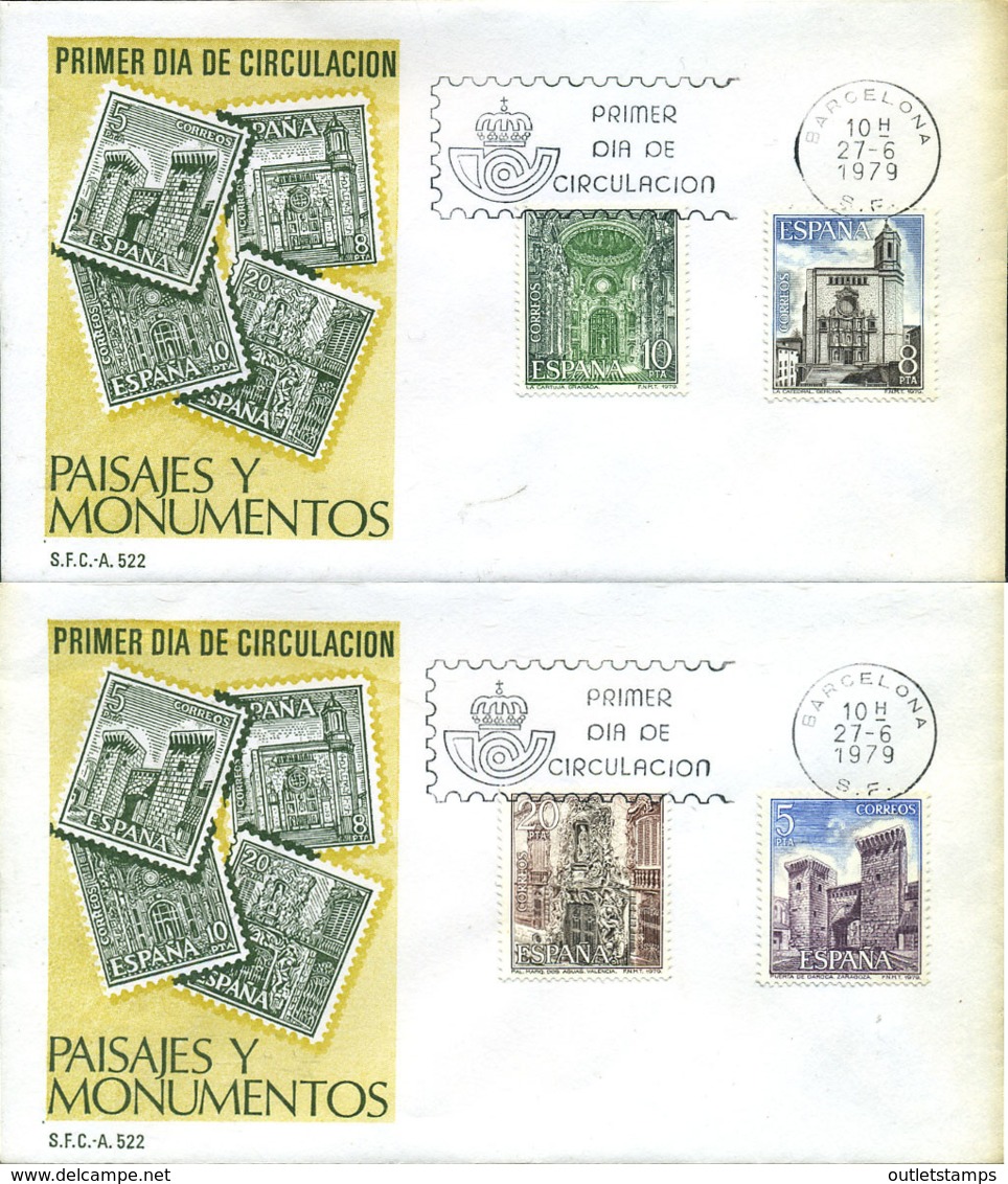 Ref. 281695 * NEW *  - SPAIN . 1979. LANDSCAPES AND MONUMENTS. PAISAJES Y MONUMENTOS - Nuevos