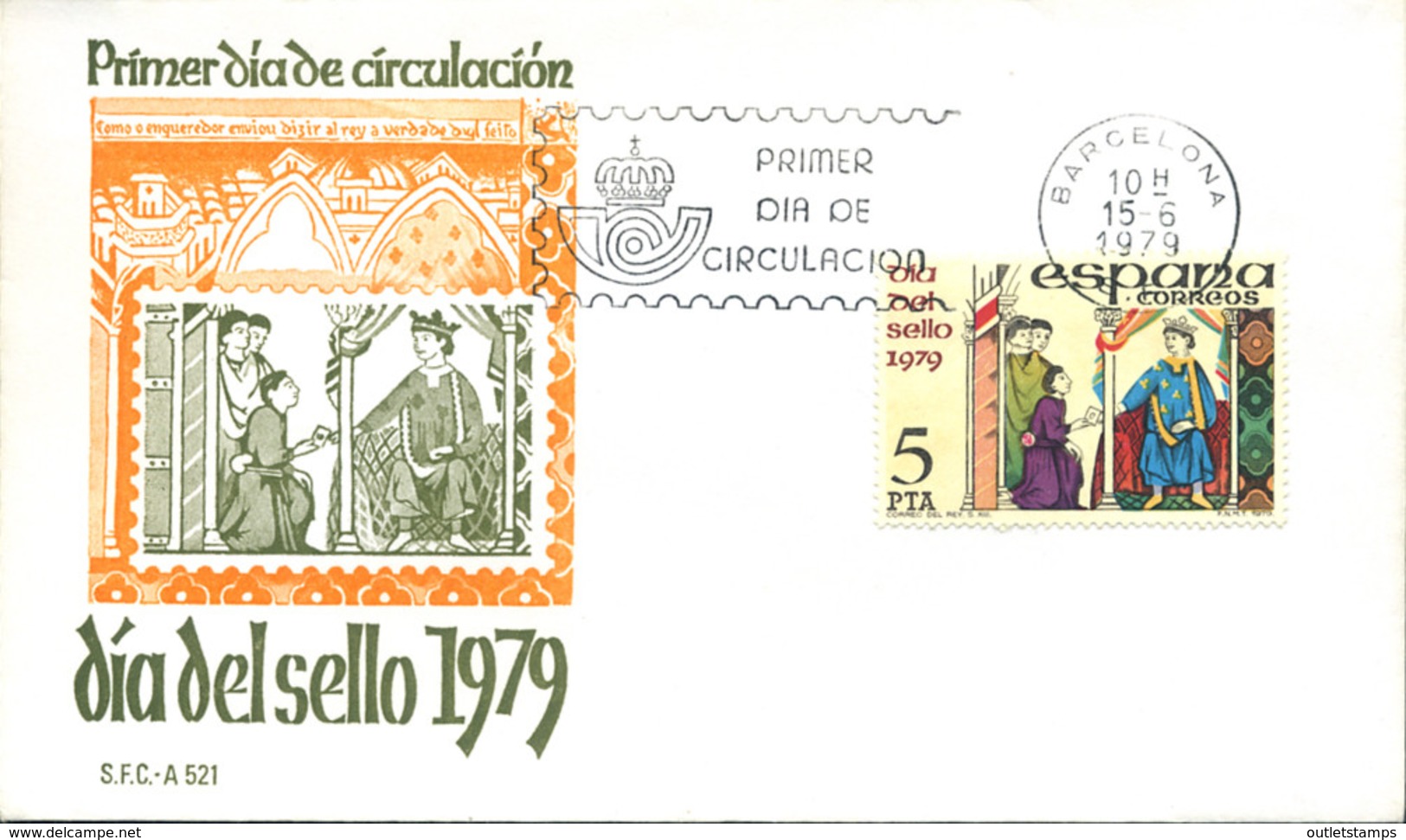 Ref. 282326 * NEW *  - SPAIN . 1979. STAMP DAY. DIA DEL SELLO - Nuevos