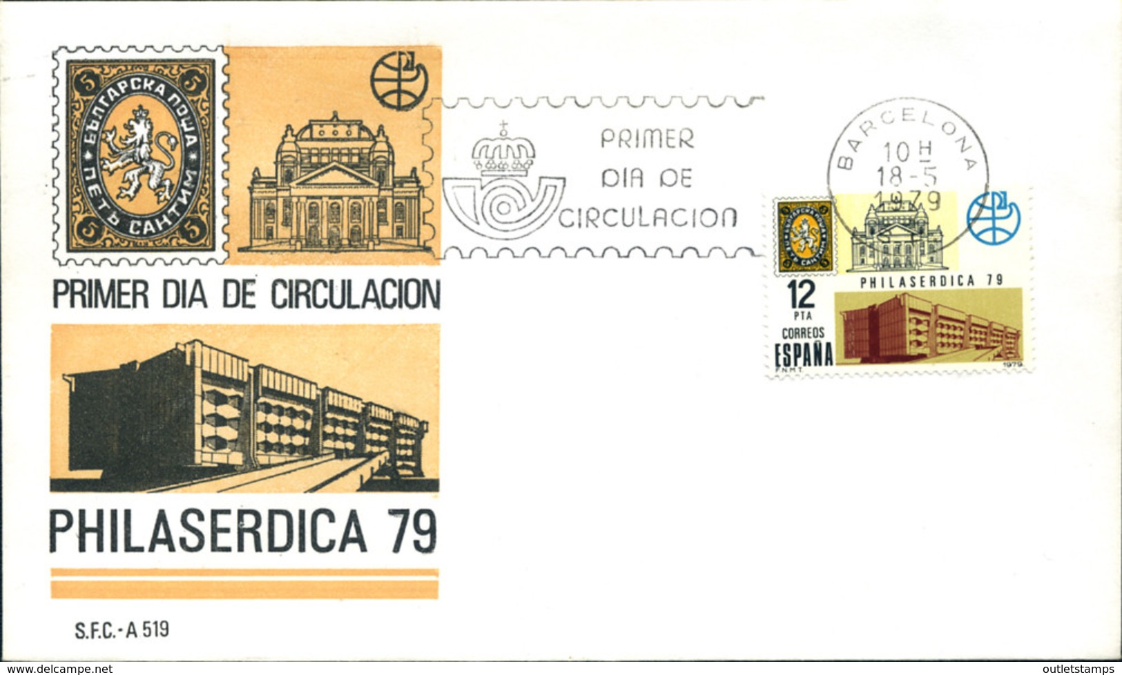 Ref. 282321 * NEW *  - SPAIN . 1979. PHILASERDICA 79. WORLD PHILATELIC EXHIBITION. PHILASERDICA 79. EXPOSICION FILATELIC - Nuevos