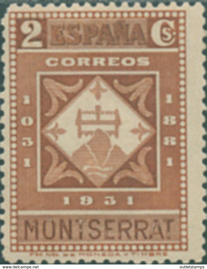 Ref. 209508 * NEW *  - SPAIN . 1931. 9th CENTENARY OF MONTSERRAT MONASTRY. 9 CENTENARIO DEL MONASTERIO DE MONTSERRAT - Nuevos