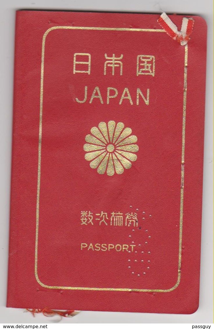 JAPAN Passport 1980 Passeport JAPON – Reisepaß – Revenues/Fiscaux - Historical Documents