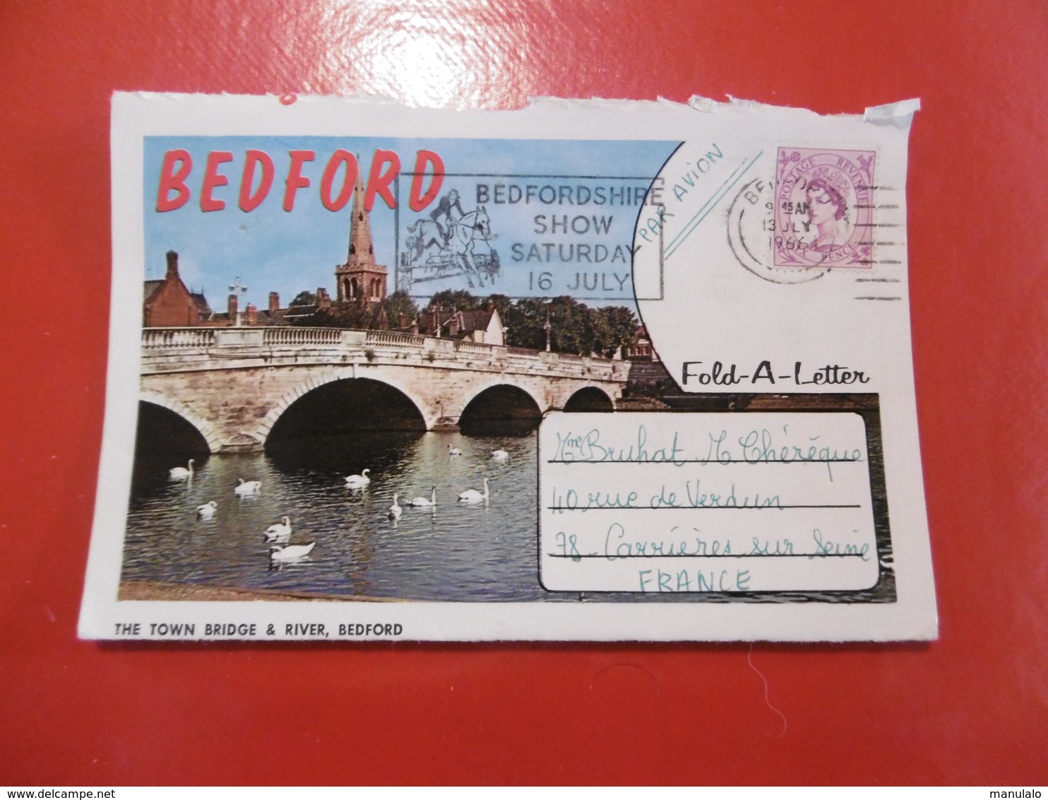 Greetings From Bedford - Enveloppe Plus Lettre - Bedford