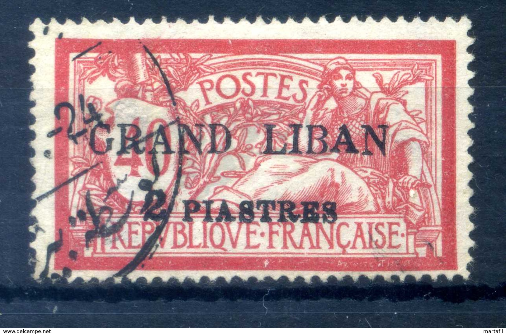 1924 GRAN LIBANO N.10 USATO - Usati