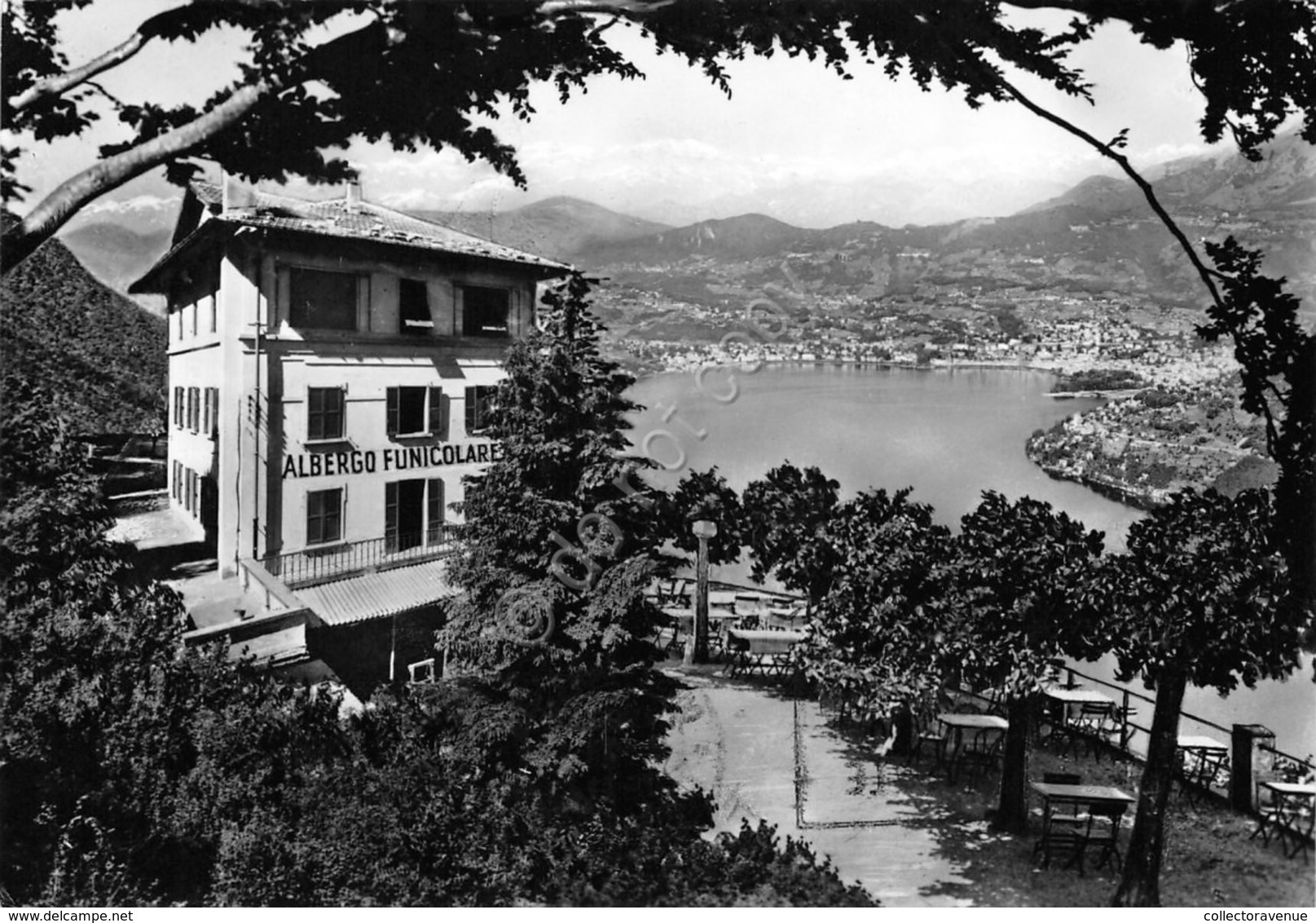 Cartolina Lugano Panorama Da Albergo Funicolare Di Lanzo 1966 - Non Classificati