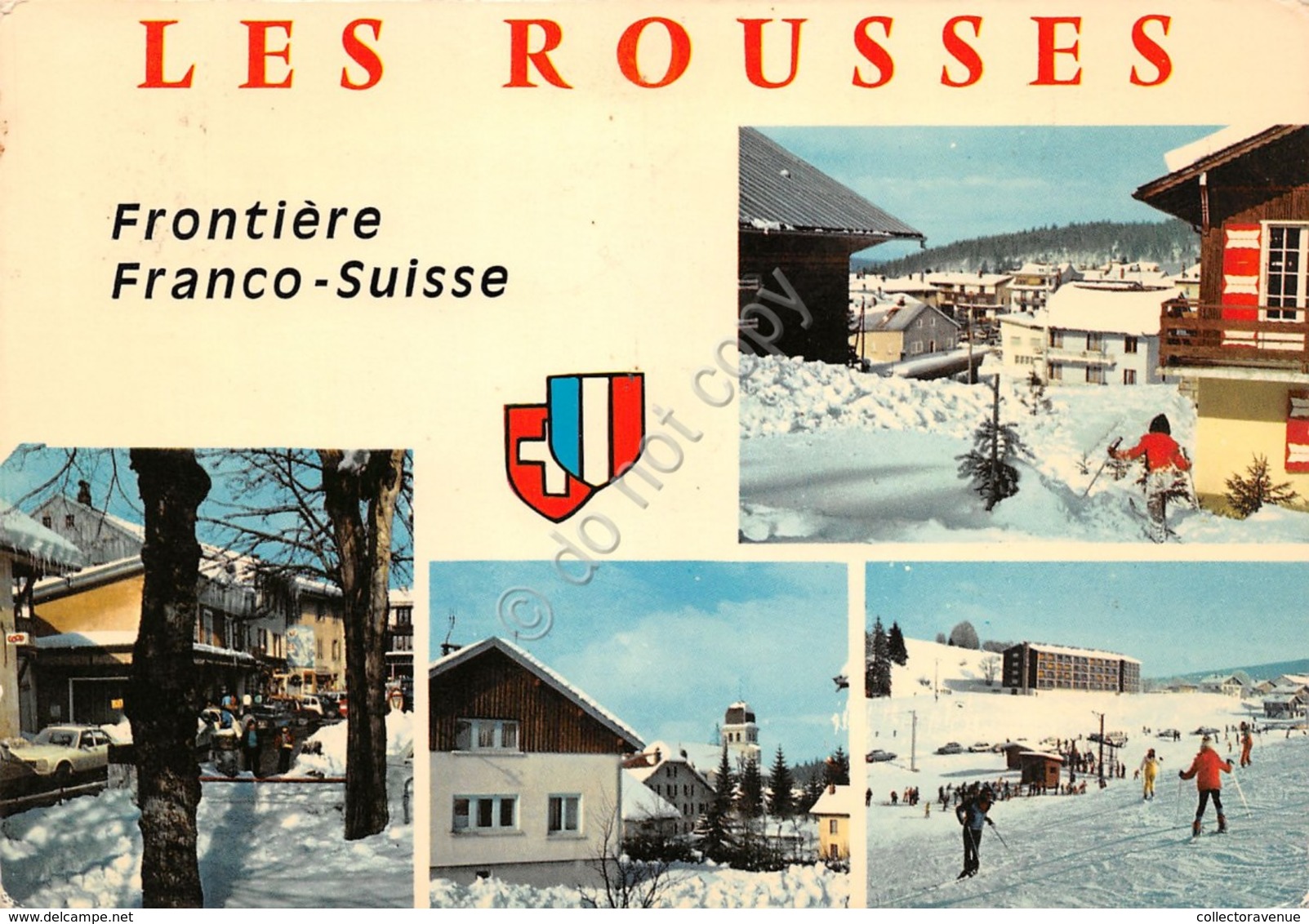 Cartolina Les Rousses Frontiere Franco Suisse Multi Views 1979 - Non Classificati