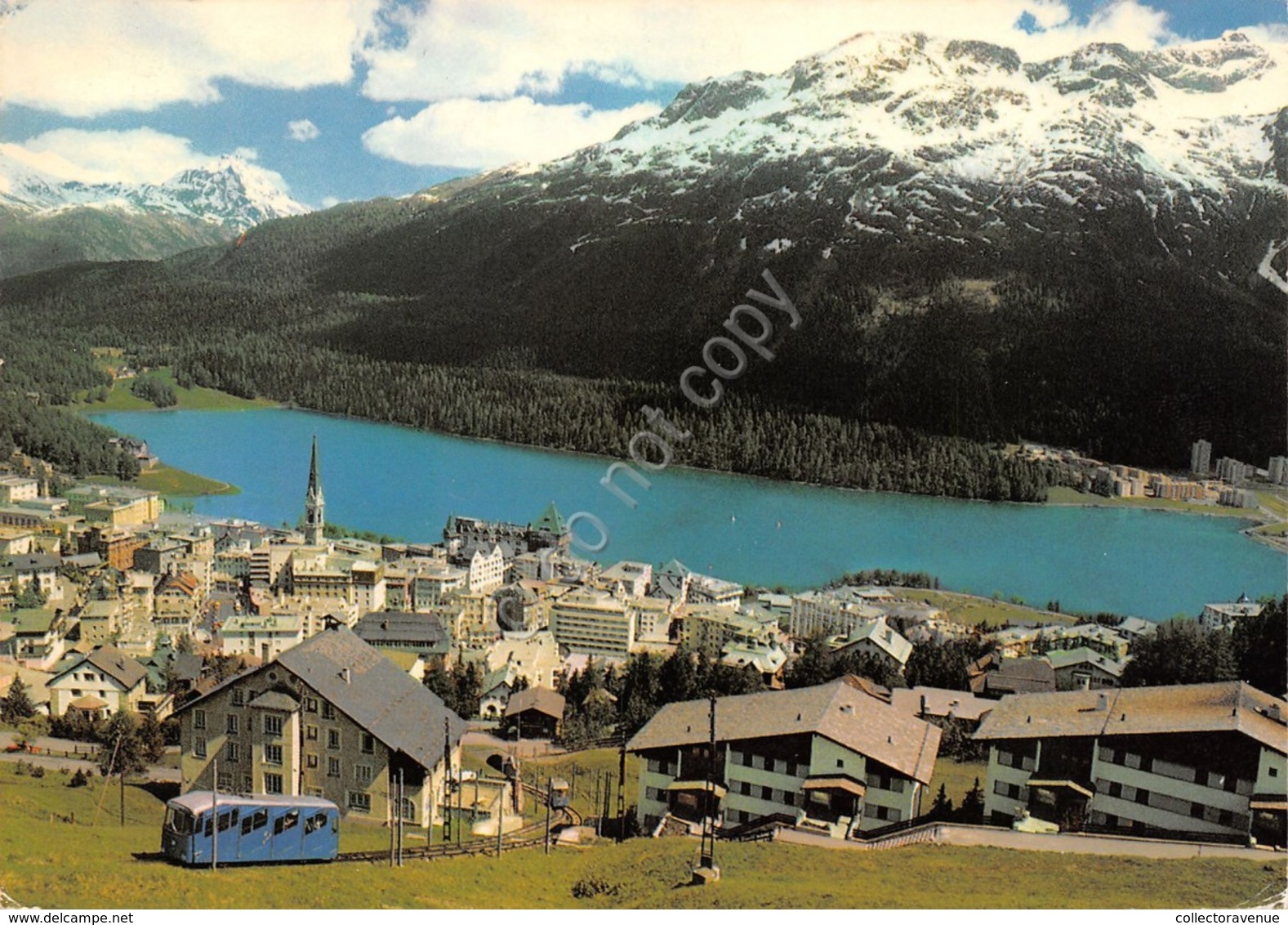 Cartolina St. Moritz View Panorama 1980 - Non Classificati