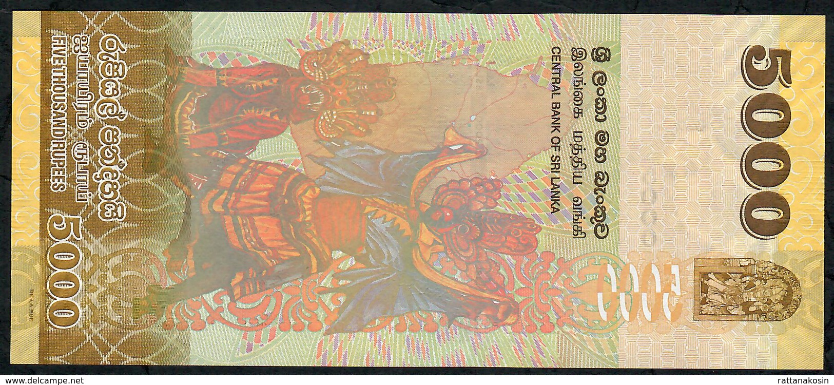 SRI LANKA P P128c 5000 RUPEES 2016 #R/94    UNC. - Sri Lanka