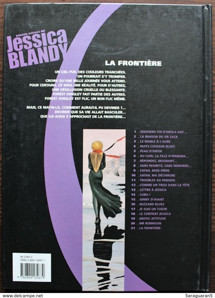 BD JESSICA BLANDY - 21 - La Frontière - EO 2002 Repérages - Jessica Blandy