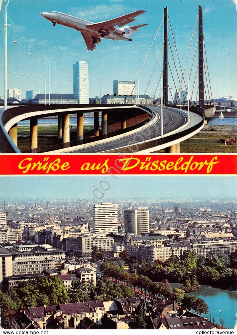 Cartolina Dusseldorf Aereo E Panorama - Non Classificati