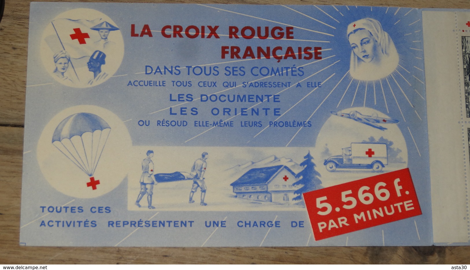 Carnet Croix Rouge De 1952 , Adherences Sur Les Bords   …... … PHI. - Croix Rouge