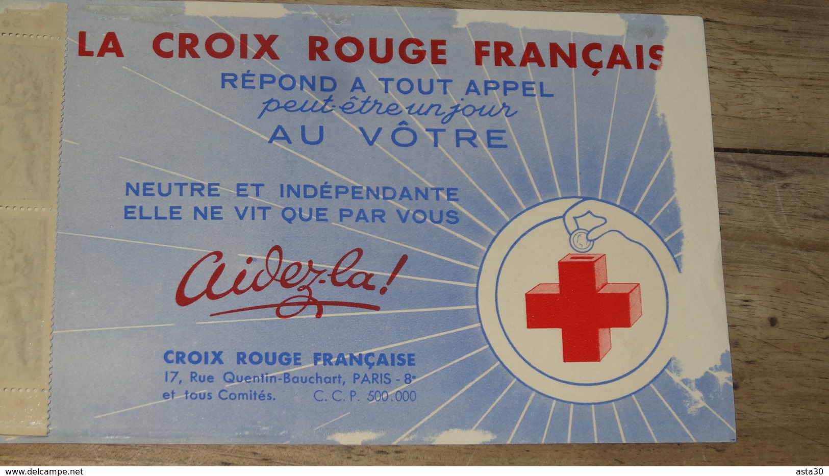 Carnet Croix Rouge De 1952 , Adherences Sur Les Bords   …... … PHI. - Croix Rouge