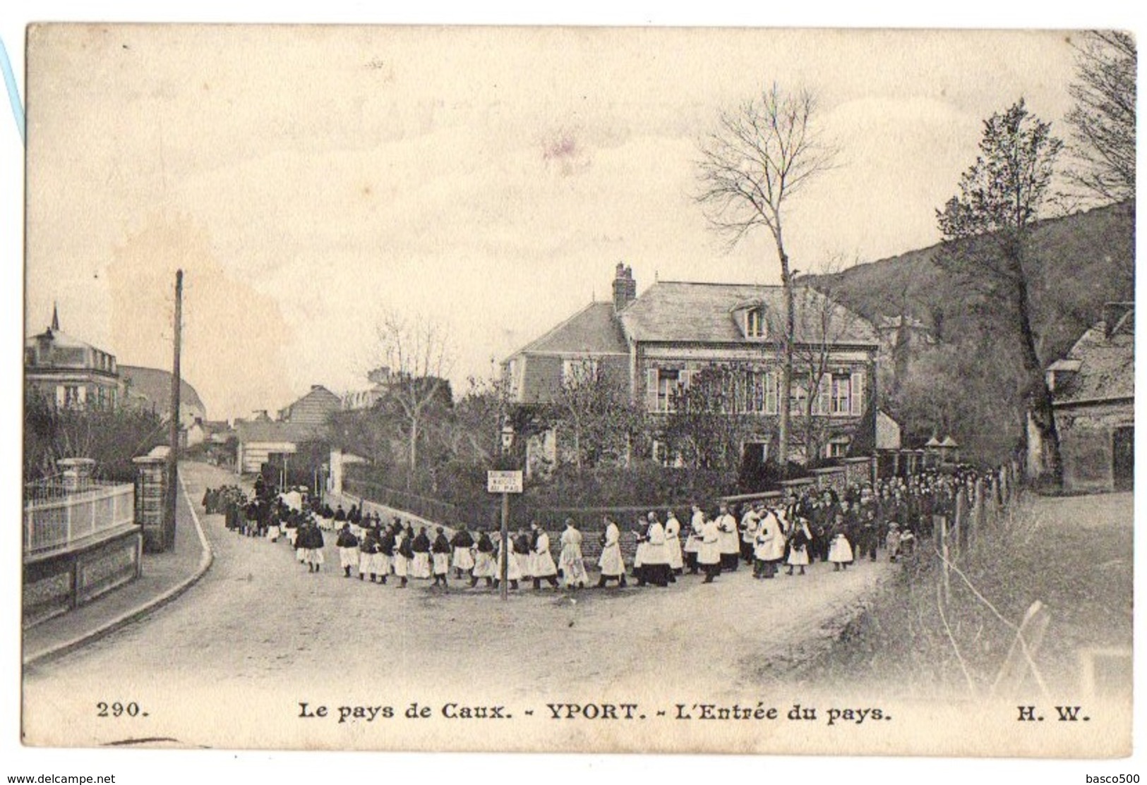 YPORT - Carte Sur Une PROCESSION à L'ENTREE Du BOURG - Yport